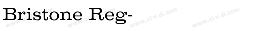Bristone Reg字体转换